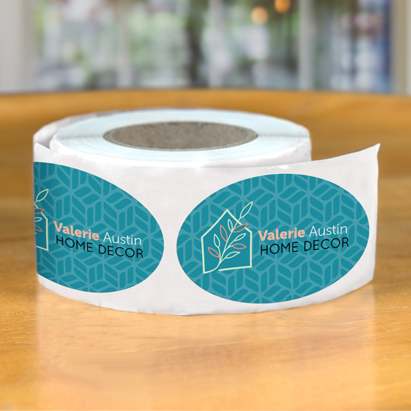 Oval Roll Labels 