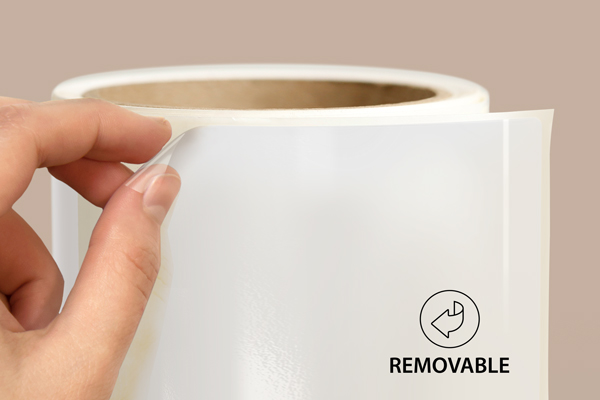 Clear Removable Label 