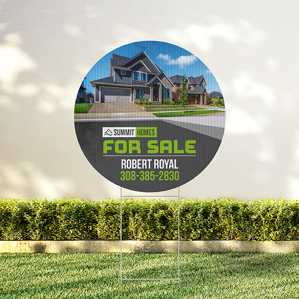 Circle Yard Signs 