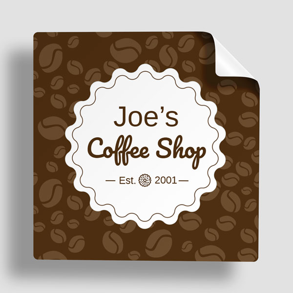 Coffee Cup Labels