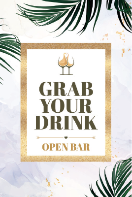 Open-bar-sign---tropical-leaves
